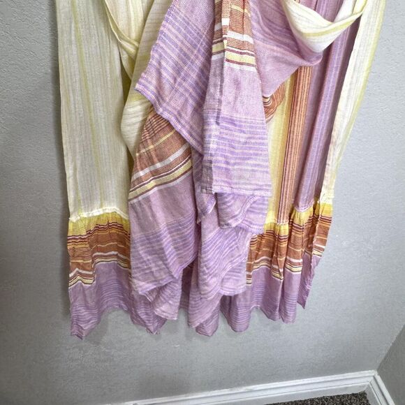 Jen's Pirate Booty Skirt Size Small Carnival Lia Maxi Boho Tiered Striped India - Picture 8 of 8